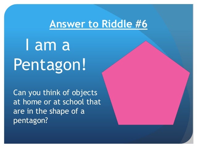wallpapers Hexagon Pentagon Shape Objects At Home shape riddles kindergarten