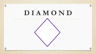 Diamond Science Lesson Slides Shapes slide presentation - Preschool | PPTX