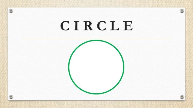 Shapes slide presentation - Preschool