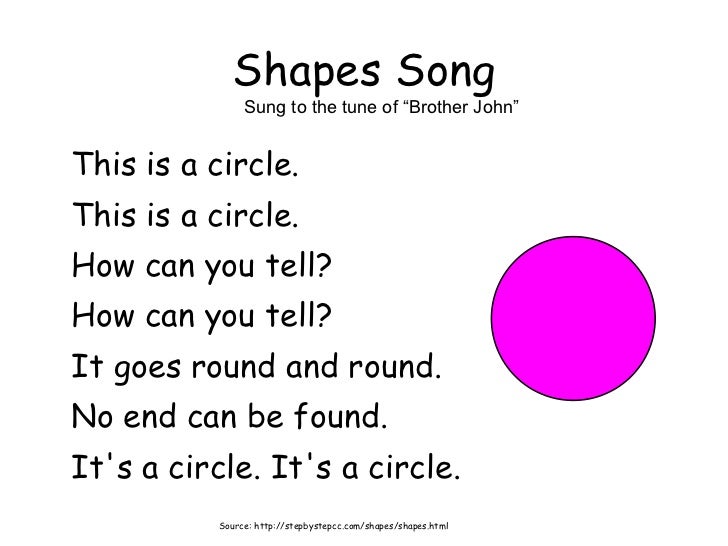Shapes song