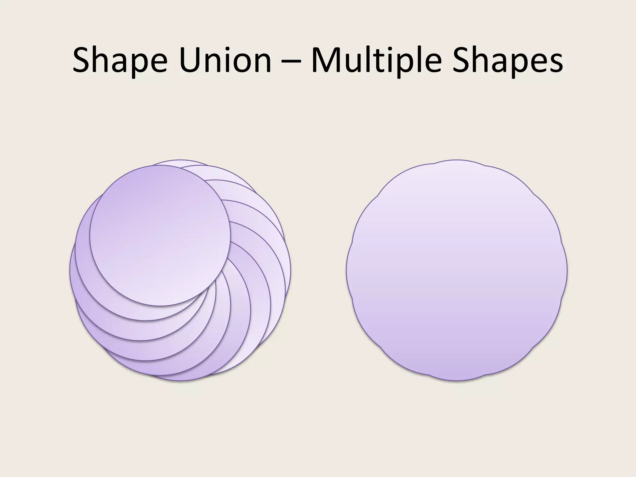 Shape Union – Multiple Shapes