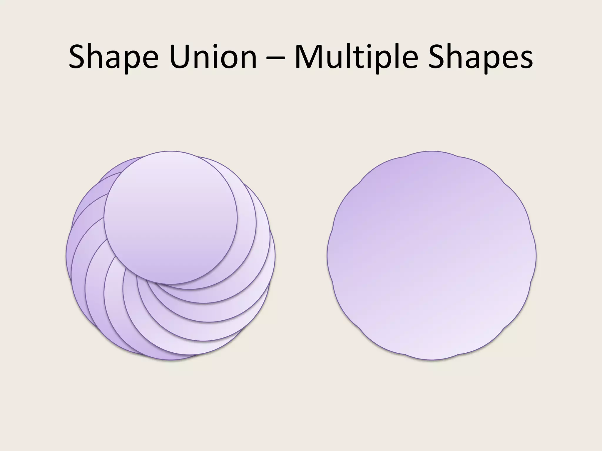 Shape Union – Multiple Shapes