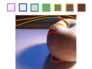 step 2   Choose seven different colored markers, then outline each of your squares
         above in a different color.


step 3   Identify areas in the drawing below which match the value of the darkest box
         in your value scale, then outline those areas with the corresponding marker
         color. Once you have identiﬁed all the areas with that value, repeat the
         process for each value in your value scale!
 