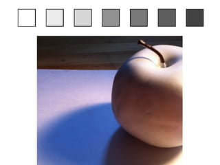 step 2 Choose seven different colored markers, then outline each of your squares 
above in a different color. 
step 3 Identify areas in the drawing below which match the value of the darkest box 
in your value scale, then outline those areas with the corresponding marker 
color. Once you have identified all the areas with that value, repeat the 
process for each value in your value scale! 
 