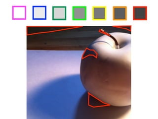 step 2 Choose seven different colored markers, then outline each of your squares 
above in a different color. 
step 3 Identify areas in the drawing below which match the value of the darkest box 
in your value scale, then outline those areas with the corresponding marker 
color. Once you have identified all the areas with that value, repeat the 
process for each value in your value scale! 
 