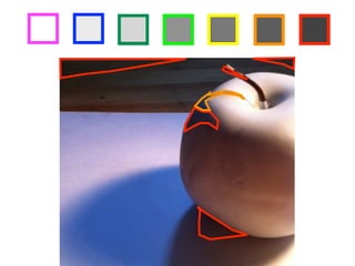 step 2 Choose seven different colored markers, then outline each of your squares 
above in a different color. 
step 3 Identify areas in the drawing below which match the value of the darkest box 
in your value scale, then outline those areas with the corresponding marker 
color. Once you have identified all the areas with that value, repeat the 
process for each value in your value scale! 
 