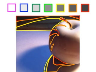 step 2 Choose seven different colored markers, then outline each of your squares 
above in a different color. 
step 3 Identify areas in the drawing below which match the value of the darkest box 
in your value scale, then outline those areas with the corresponding marker 
color. Once you have identified all the areas with that value, repeat the 
process for each value in your value scale! 
 