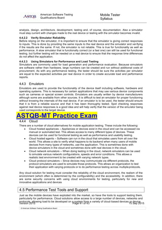 Shape Your Career with ASTQB Mobile Tester (ASTQB-MT) Certification | PDF