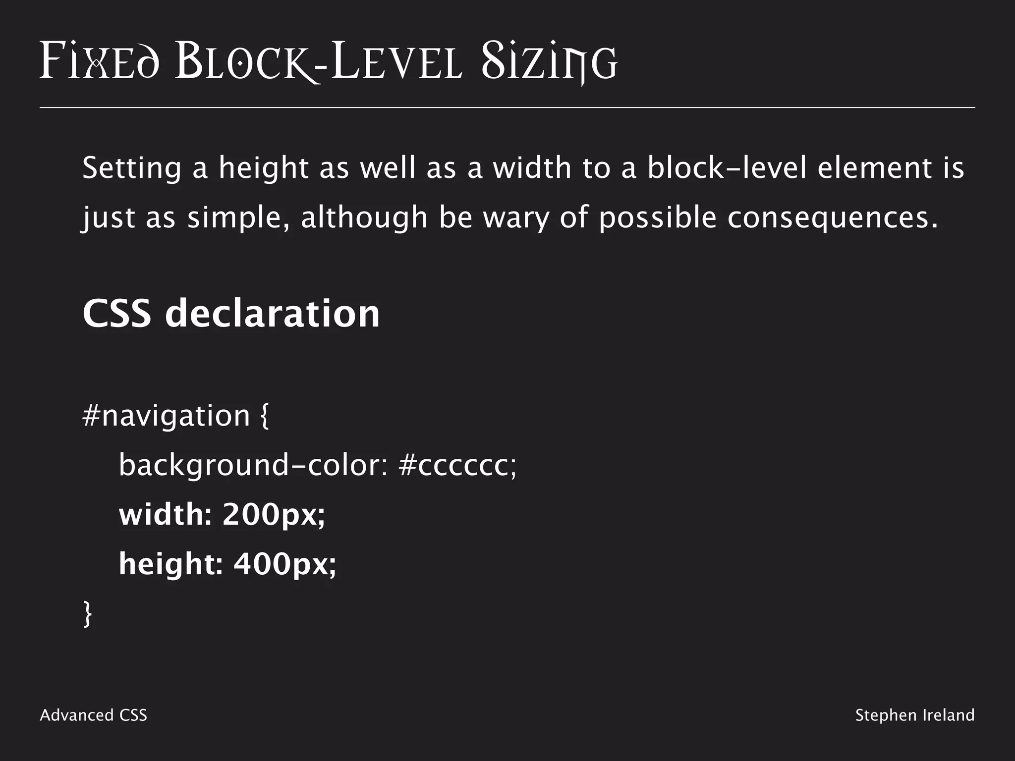 Shaping Up With CSS