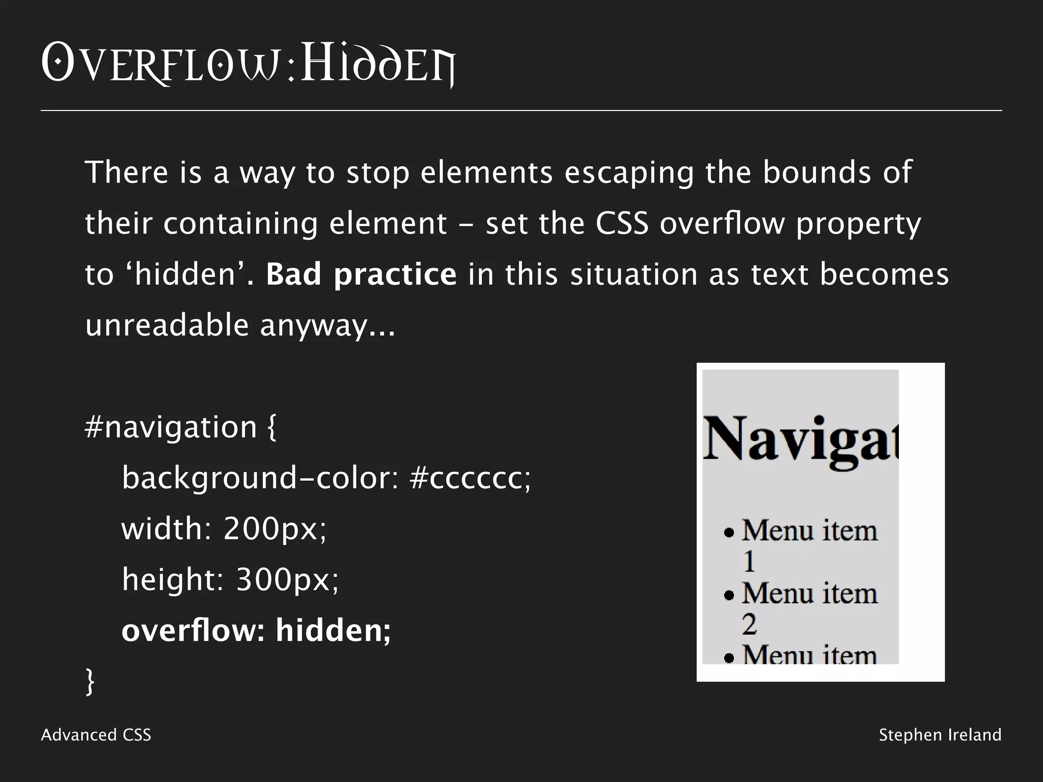 Shaping Up With CSS