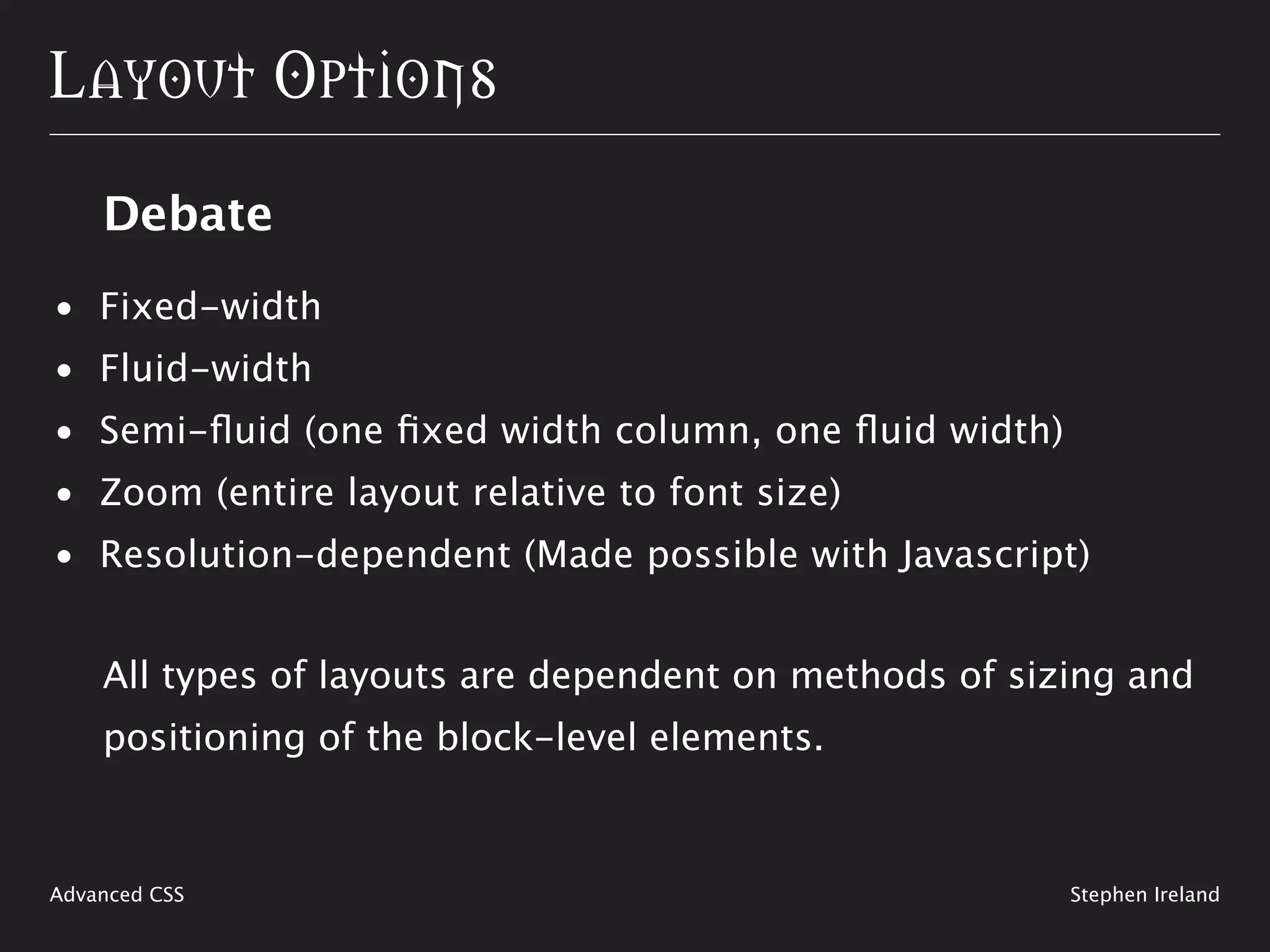 Shaping Up With CSS