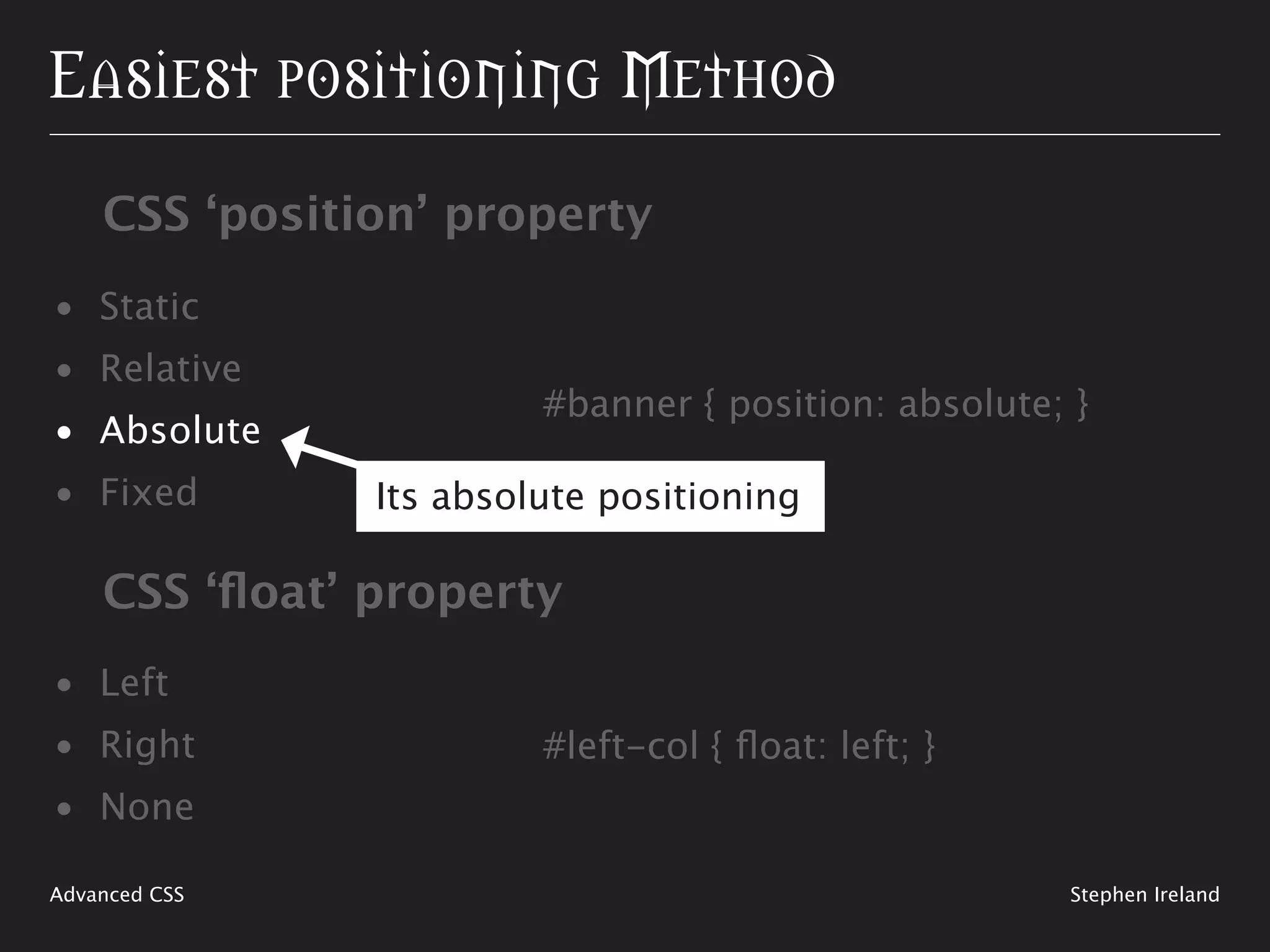 Shaping Up With CSS