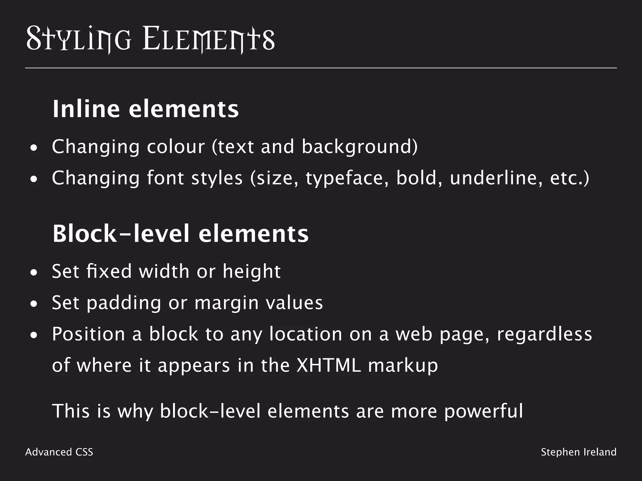 Shaping Up With CSS