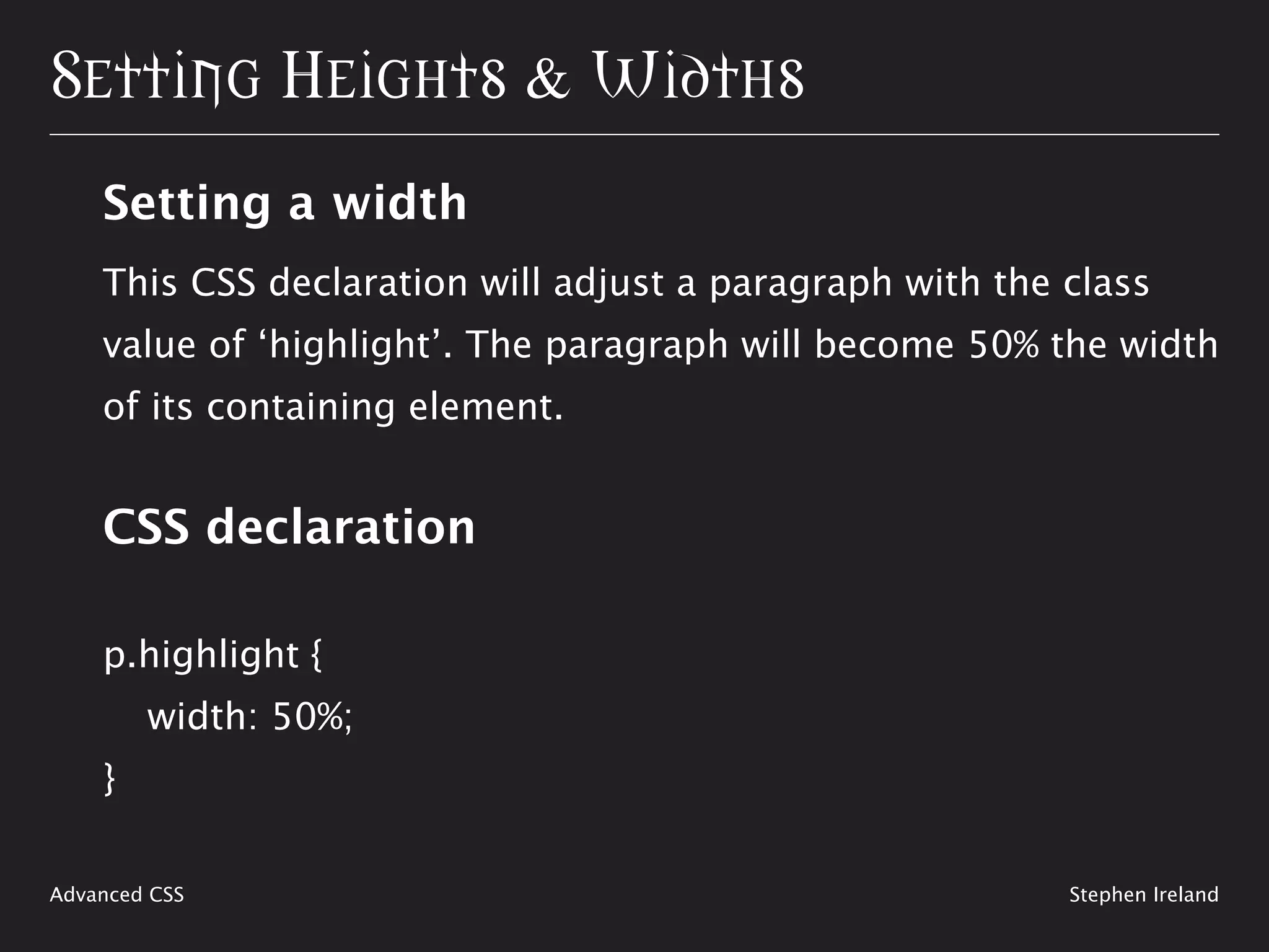 Shaping Up With CSS