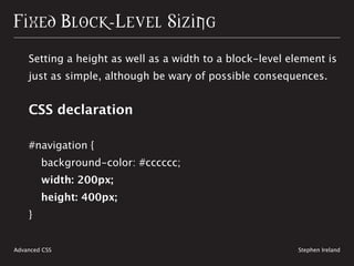 Shaping Up With CSS