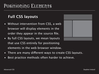 Shaping Up With CSS