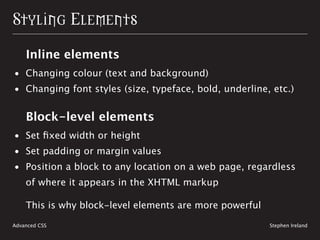Shaping Up With CSS