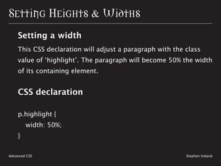 Shaping Up With CSS