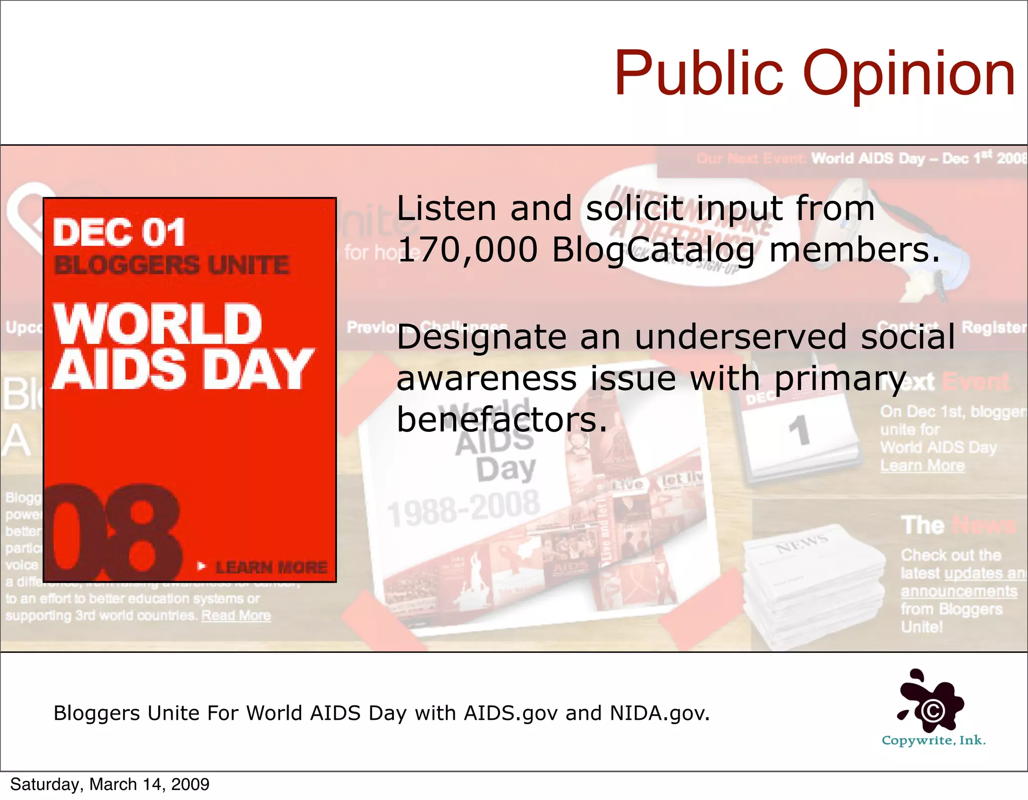 Shaping Public Opinion