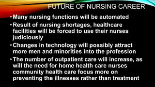 TECHNOLOGY AND TEACHING INNOVATIONS
•By working collaboratively, there is better
alignment of nursing academics and nursin...