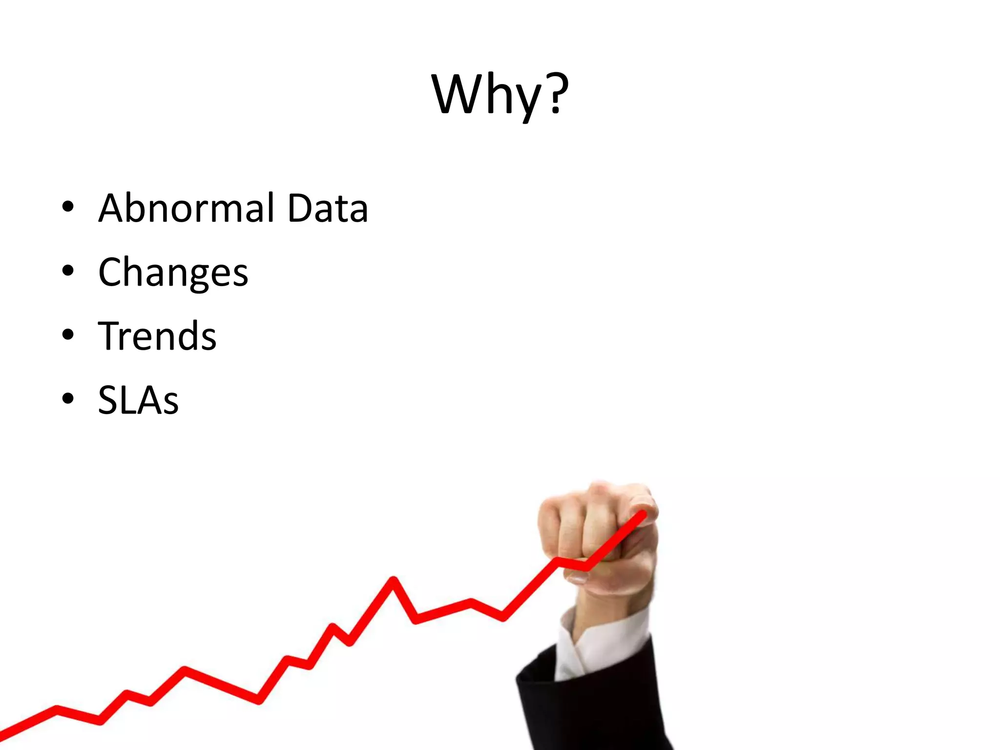 Why?Abnormal DataChangesTrendsSLAs