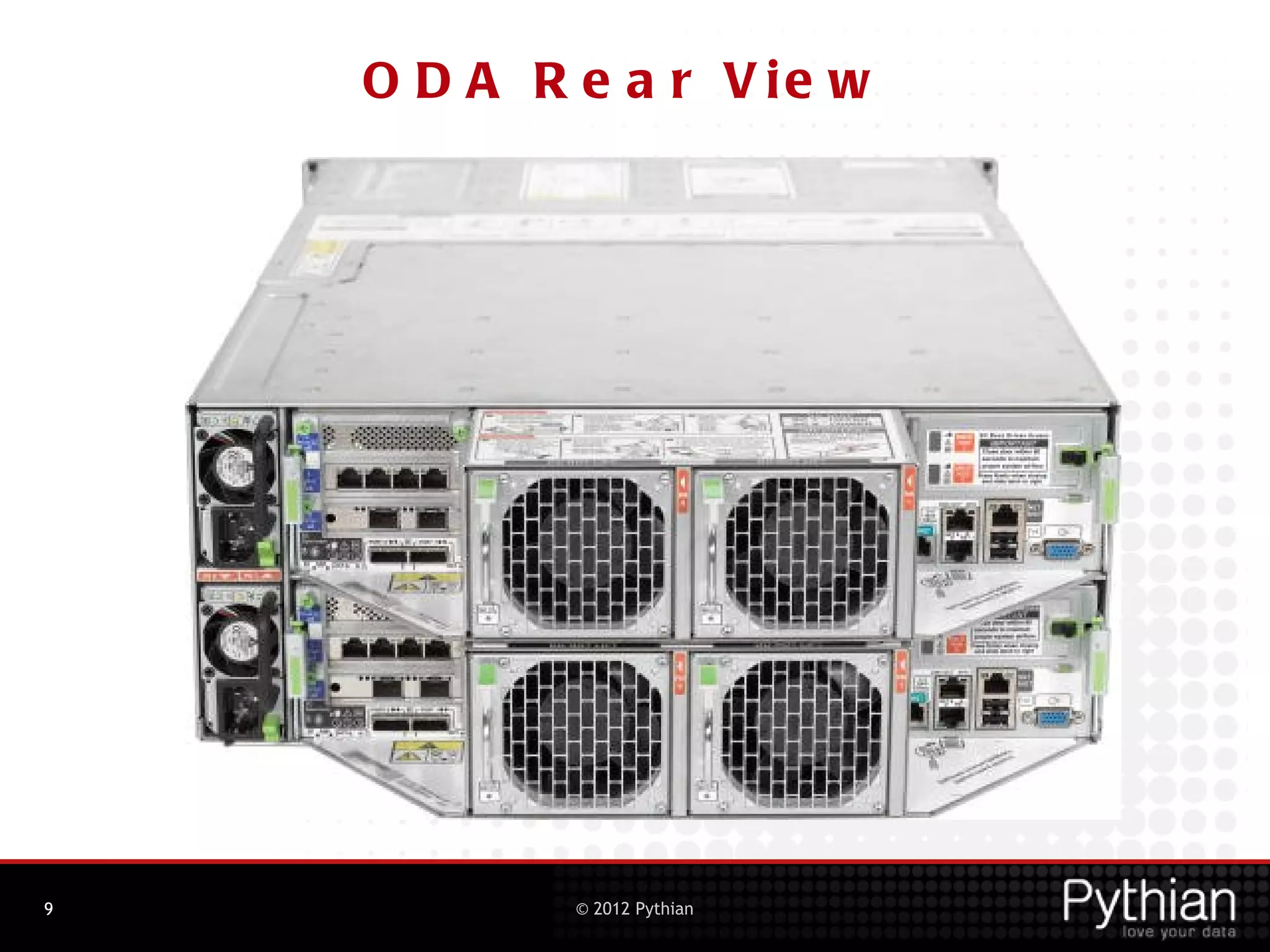 O D A R e a r V ie w




9           © 2012 Pythian
 