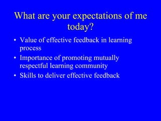 Essentials of Effective Feedback | PPT