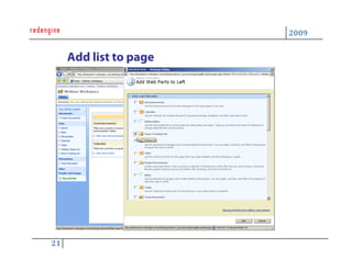 Practical Uses of SharePoint a Redengine Webinar