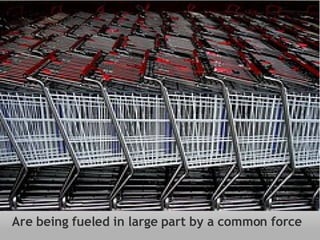 Are being fueled in large part by a common force 