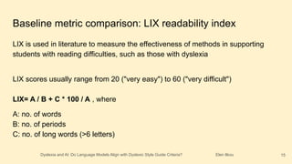 Dyslexia and AI: Do Language Models Align with Dyslexic Style Guide ...