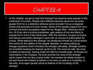 Chapter 5 Invisible Man ppt on invisible man of class 12 | PPT