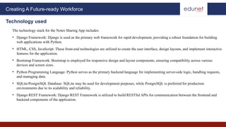 Notes sharing web application using Django | PPTX