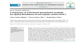 SPATIAL VARIABILITY OF SOIL ORGANIC CARBON IN DIFFERENT LAND USE SYSTEM ...