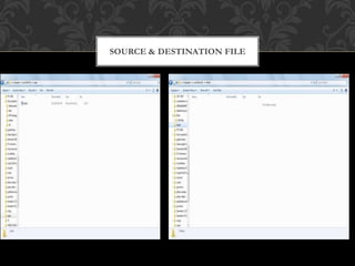 SOURCE & DESTINATION FILE
 