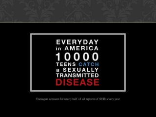 Teenagers account for nearly half of all reports of STDs every year

 