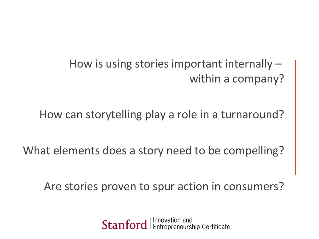 How is using stories important