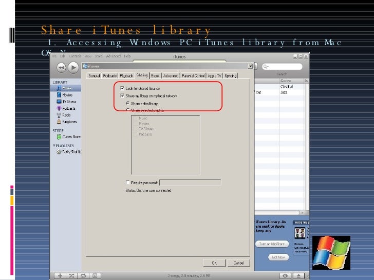 Share Itunes Library Between Mac Os X And Windows Pc