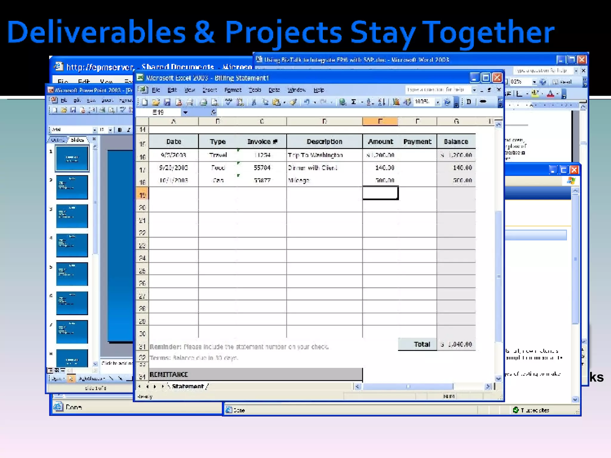 Easily Create Enterprise Project Plans Project Documents, Issues/Risks & Tasks Centrally Store Projects, Resources & Reporting Team Participation 