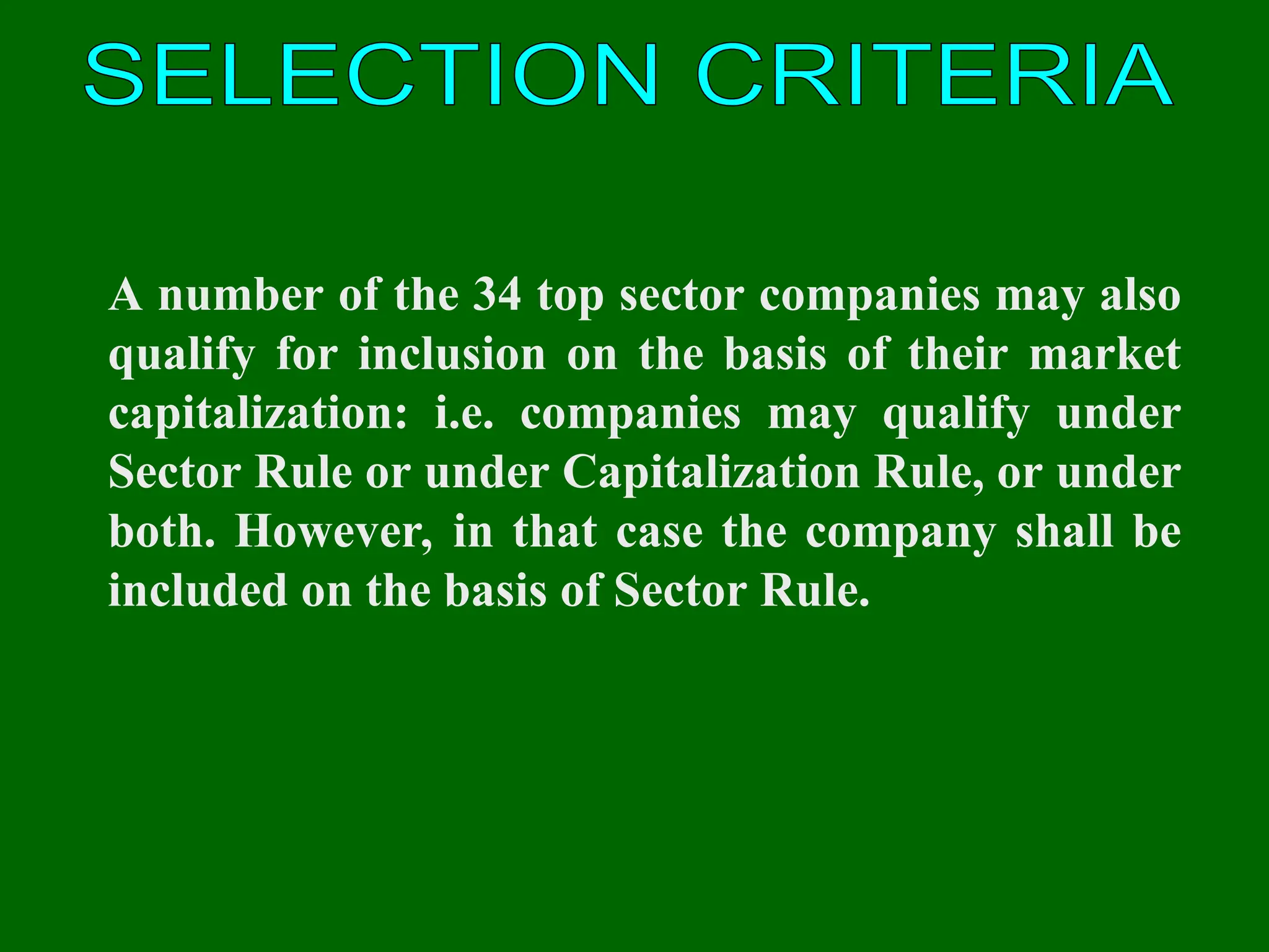 SHARE PRICE INDEX OF THE KARACHI STOCK EXCHANGE PPT
