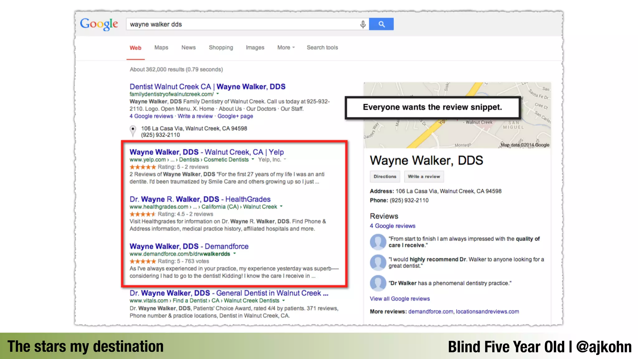 The stars my destinationBlind Five Year Old | @ajkohn 
 