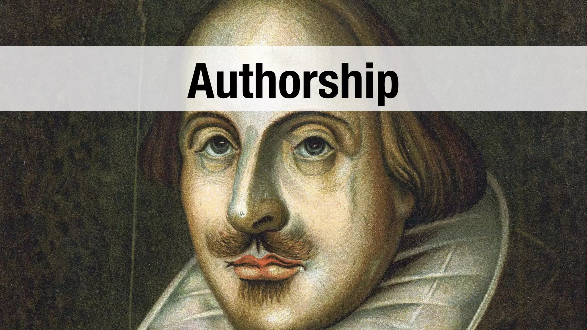 Authorship 
 