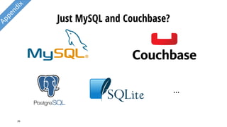 Just MySQL and Couchbase?
26
…
 