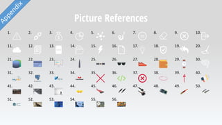 Picture References
1. 2. 3. 4. 5. 6. 7. 8. 9. 10.
11. 12. 13. 14. 15. 16. 17. 18. 19. 20.
21. 22. 23. 24. 25. 26. 27. 28. 29. 30.
31. 32. 33. 34. 35. 36. 37. 38. 39. 40.
41. 42. 43. 44. 45. 46. 47. 48. 49. 50.
51. 52. 53. 54. 55. 56.
 