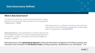 Data Governance Workshop | PPTX
