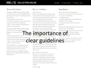 The importance of
clear guidelines
 