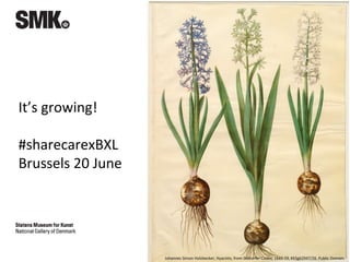 It’s growing!
#sharecarexBXL
Brussels 20 June
Johannes Simon Holzbecker, Hyacints, from Gottorfer Codex, 1649-59, KKSgb2947/26. Public Domain.
 