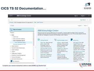 93
CICS TS 52 Documentation…
 
