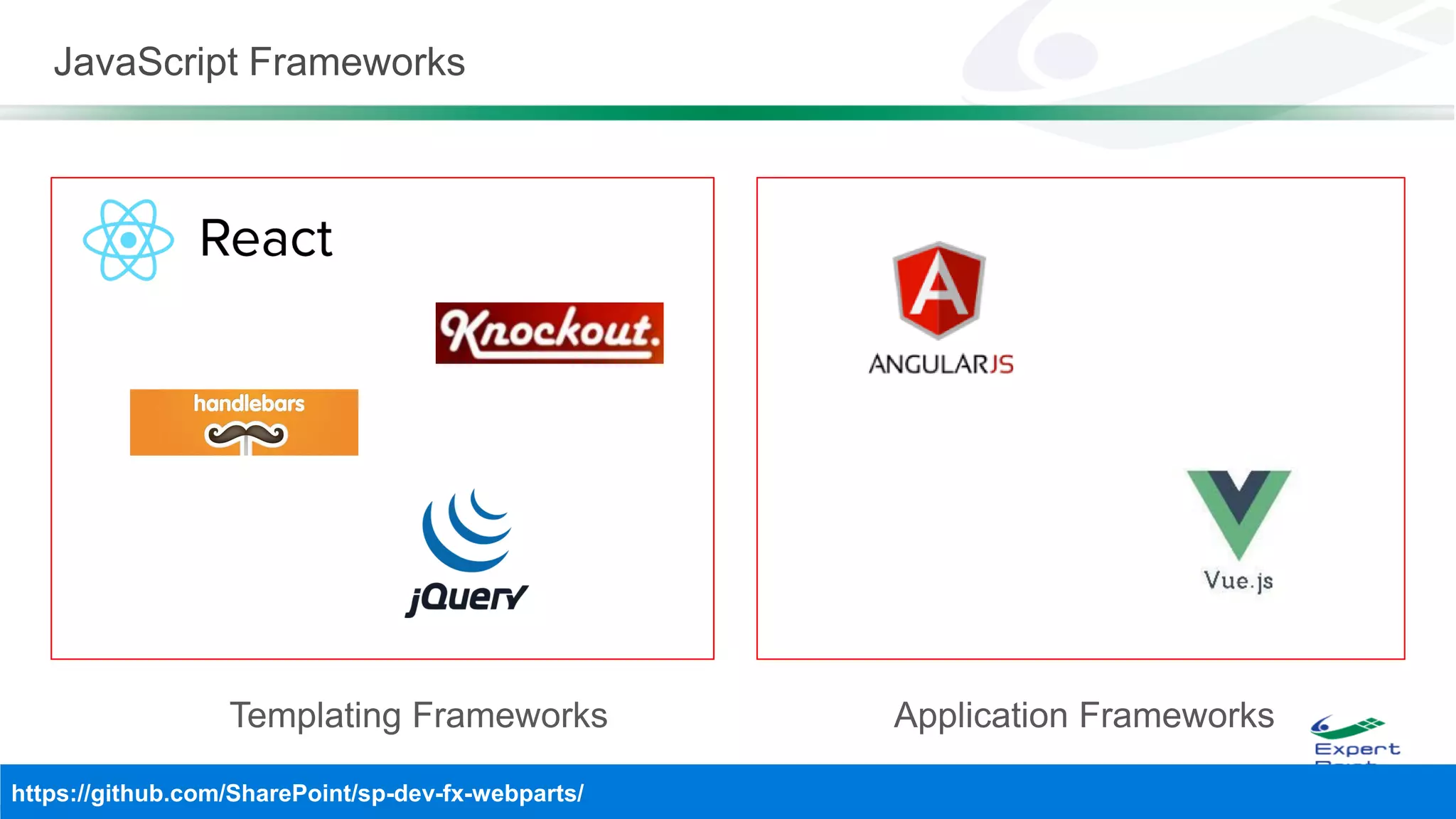 JavaScript Frameworks
 