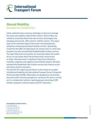 Shared Mobility 