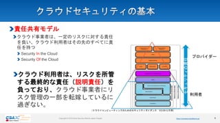 https://www.cloudsecurityalliance.jp/
Copyright © 2018 Cloud Security Alliance Japan Chapter
Copyright © 2018 Cloud Securi...